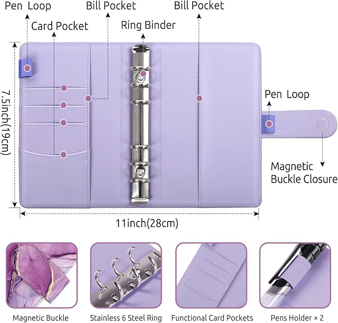 SKYDUE Budget Binder, Money Saving Binder - Image 4