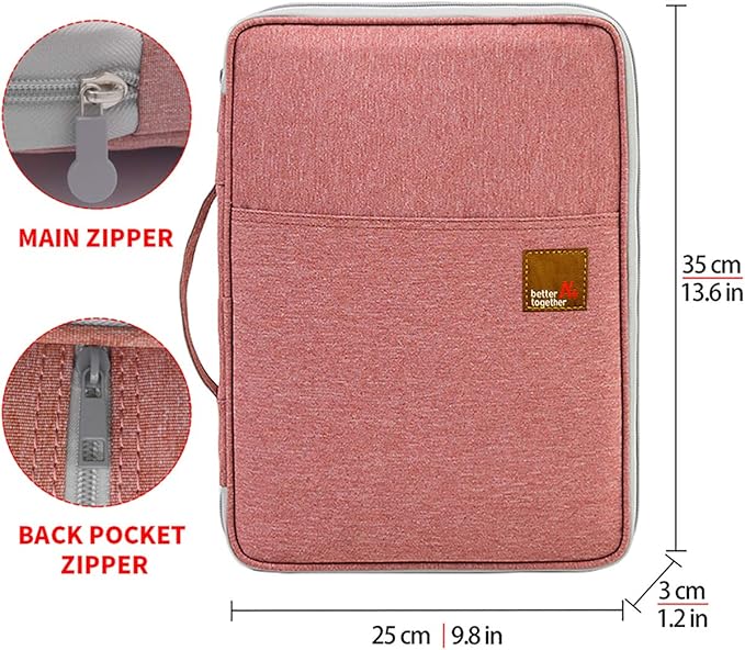 Document A4 Bag Case Waterproof Organizer Portfolio Office Travel Zipper - Image 2