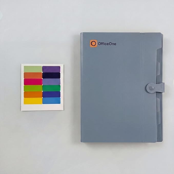 OfficeOne 8-Pocket Expanding File Folder, A4 Letter Size Accordion Document - Image 3