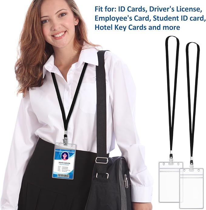 Marspark 20 Pcs ID Badge Holder - Image 3
