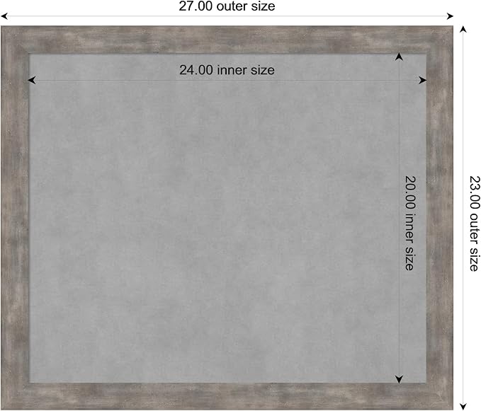 Amanti Art Silver Framed Magnetic Board 23x27 Medium Vision Board - Image 4