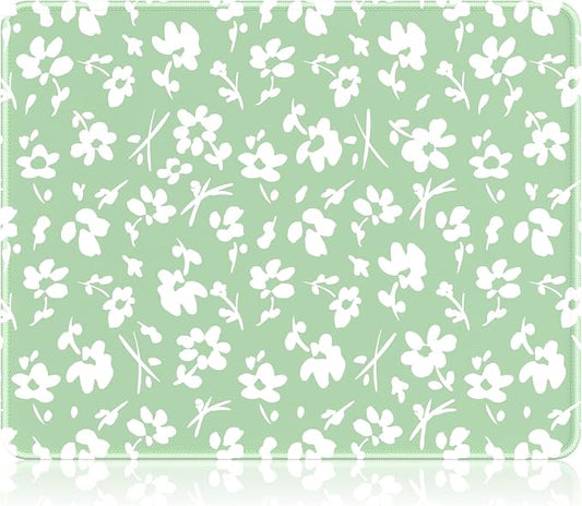 Auhoahsil Mouse Pad, 12 x 10 in Simple Flower Theme Computer Mouse Pad by Auhoahsil