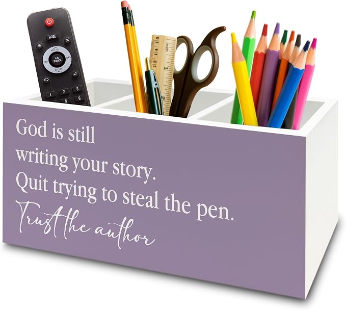 XPH Purple Christian Pen Pencil Holder Organizer by XPH