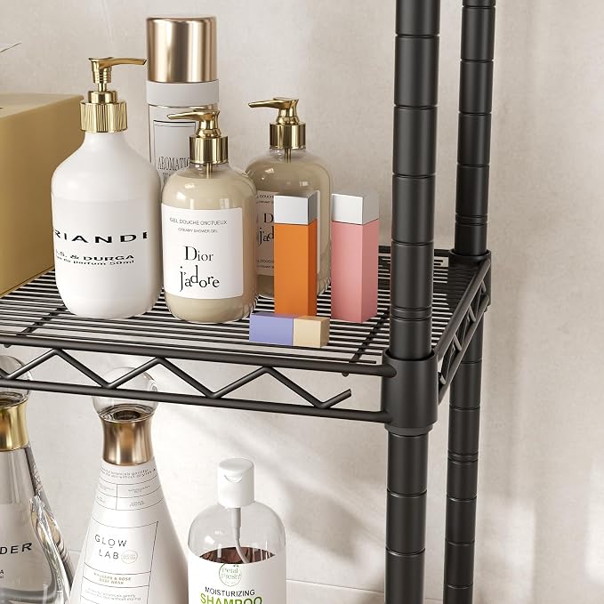 SINGAYE 6 Shelves Bathroom Organizers and Storage Shelf Wire Closet Metal - Image 8