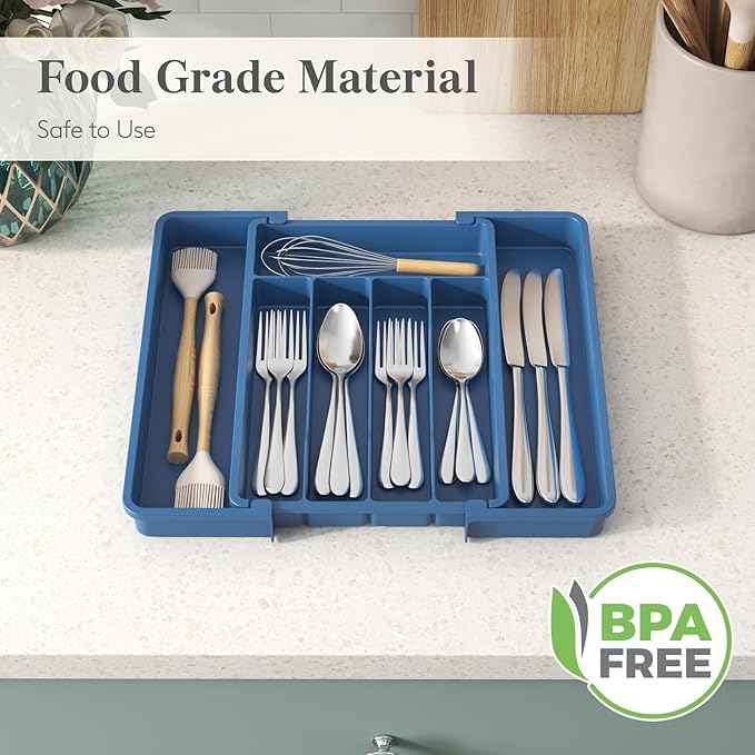 Lifewit Silverware Drawer Organizer, Expandable Utensil Tray - Image 6