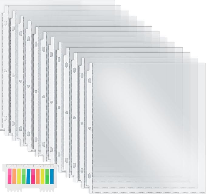 120 Pack Extra Heavyweight Plastic Page Protectors, 8.5 x 11in Top Loading by NOTEZMATE