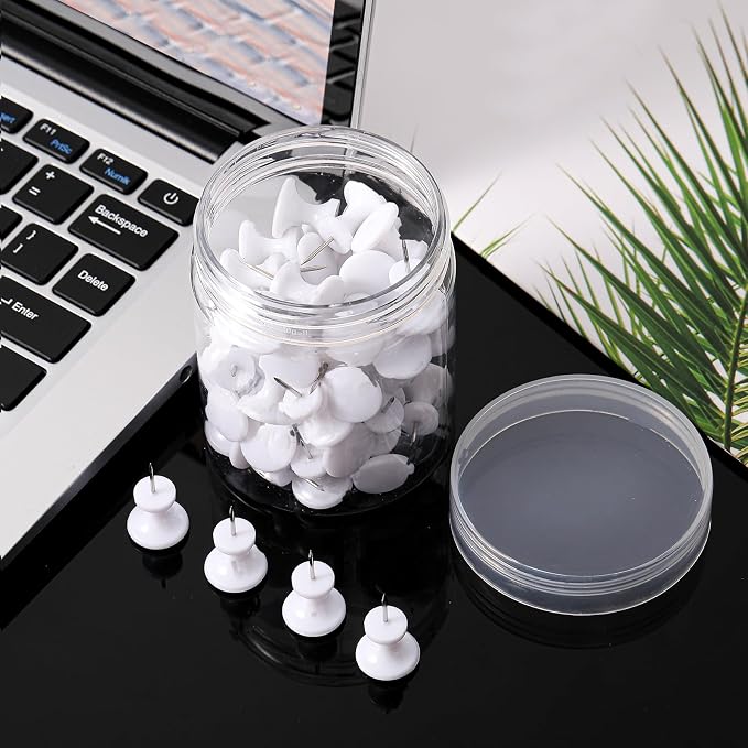 Outus 100 Pcs Giant Push Pins Jumbo Tacks 1 Inch Plastic Head - Image 7