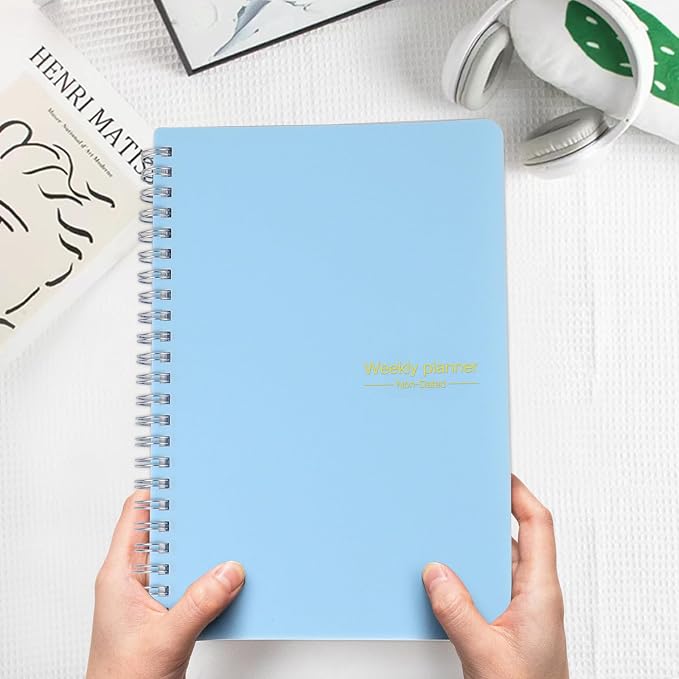 Undated Weekly Planner with Goal & Habit Tracker Notebook, Small A5 To Do List - Image 8
