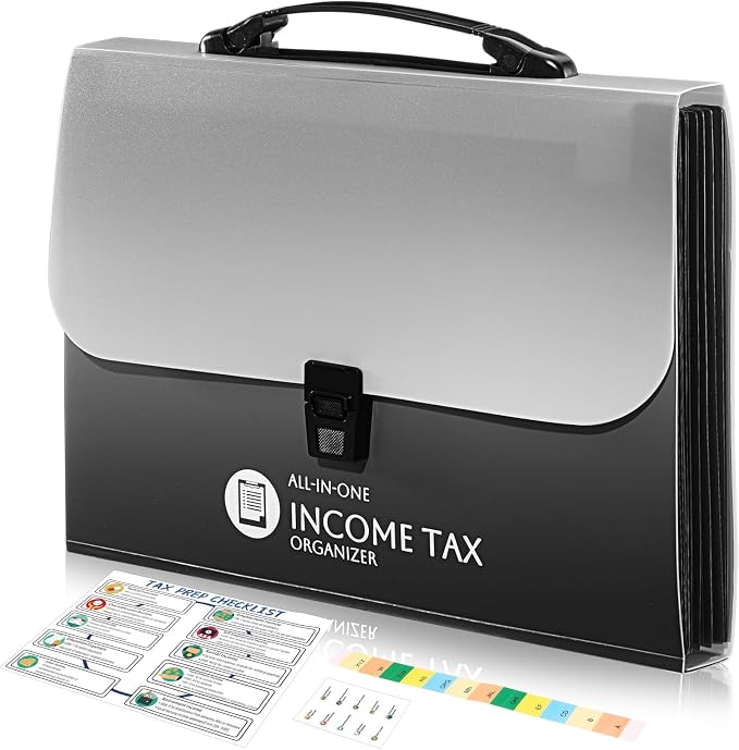 1 Set Tax Record Organizer All in One Income Tax Document Organizer 13 Pockets by Janlaugh