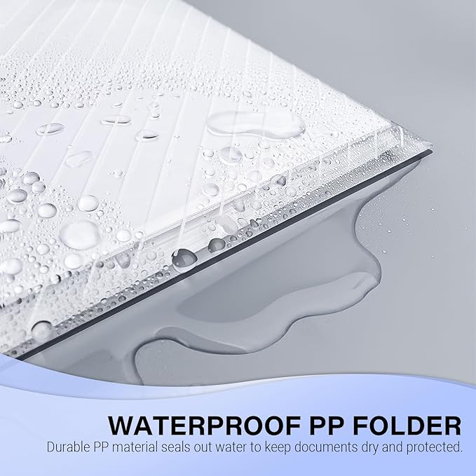 24 Pack, Plastic Envelopes – Transparent Waterproof Reusable File Folders - Image 5