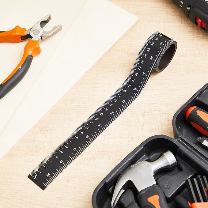 Relaxweex 2 Pcs 39.37 Inch Magnetic Ruler Flexible Tape Magnetic Tape Measure - Image 7