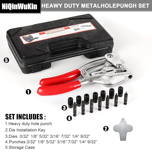 Heavy Duty Hole Punch Tool Set - Image 6
