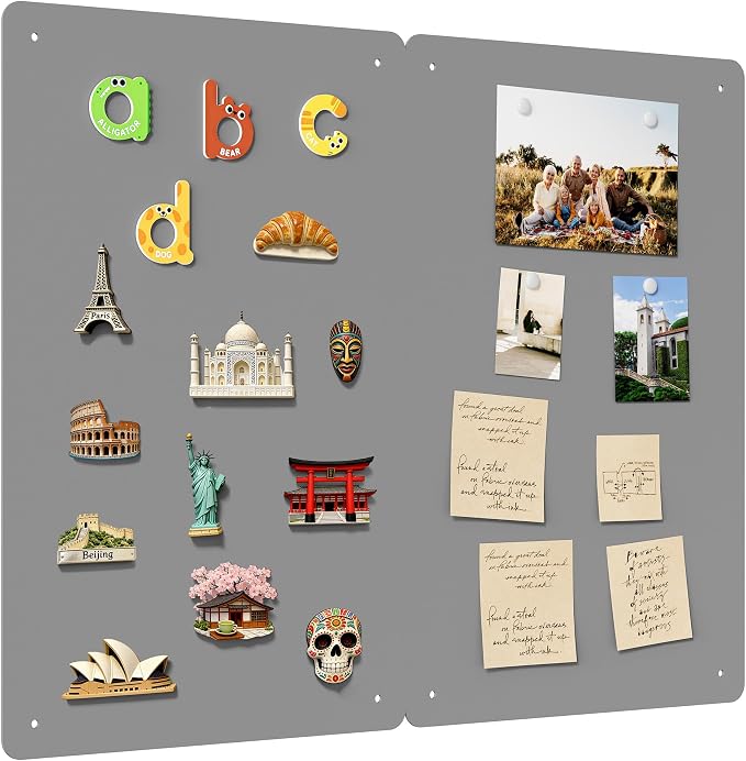 2 Pack Magnetic Board for Wall, 17.5" x 11.4" Magnet Bulletin Memo Board by Neatsure