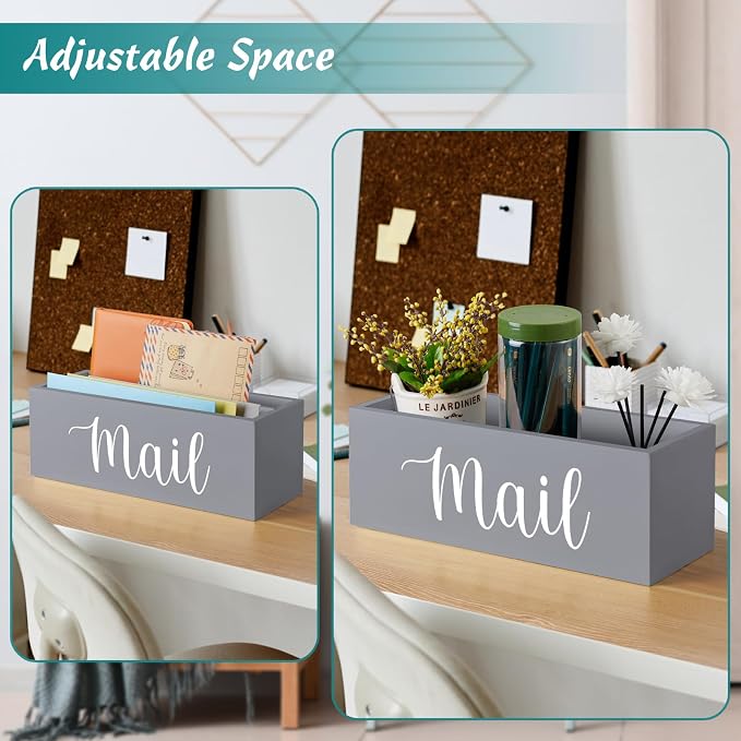 DRASTAR Mail Organizer Countertop, Mail Holder Wall Mount, Mail Sorter Organizer - Image 6