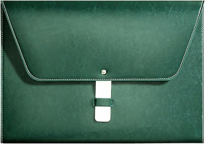 PU Leather A4 File Folder Large Document Holder Waterproof Envelope Folder Case by yufocusqc