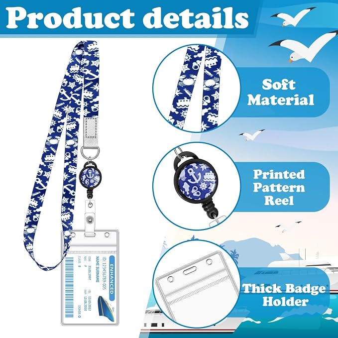 4 Pack Cruise Lanyard for Ship Cards Lanyards - Image 3
