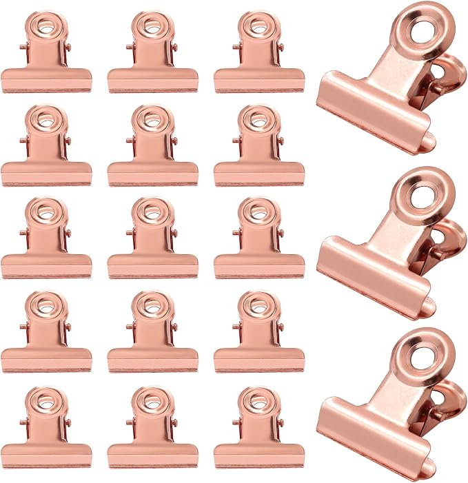 40 Pack Small Bulldog Clips 0.78 Inch Metal Hinge Clips Hinge Binder Clips - Image 7