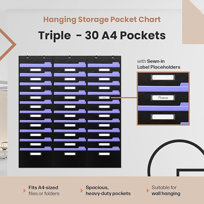 Hippo Creation Heavy Duty Storage Pocket Chart - Image 2