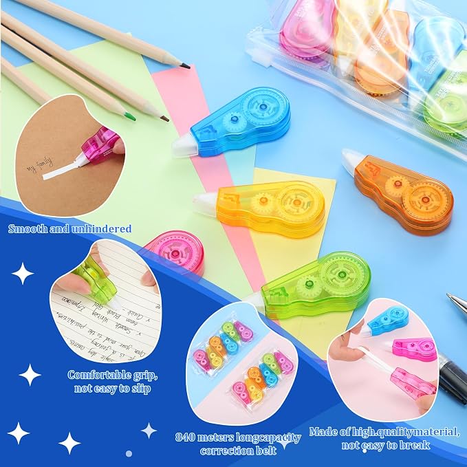 Chivao 60 Pack Mini Correction Tape Bulk Ink Corrector Eraser Tape Set 13.12 ft - Image 3