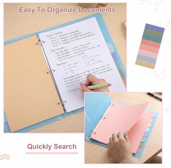 3 Sets of 24Pcs Binder Dividers - Image 5