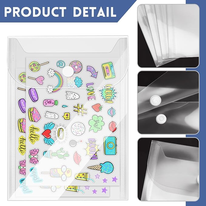 Vmiapxo 20 Pcs Small Plastic Envelopes - Image 3