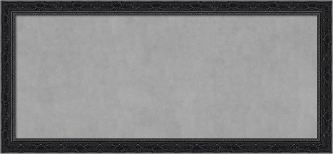 Amanti Art Black Framed Magnetic Board 24x52 Oversize Vision Board by AmantiArt