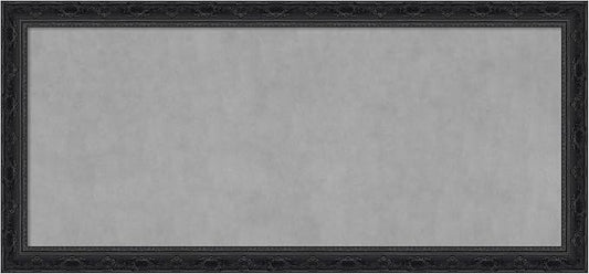 Amanti Art Black Framed Magnetic Board 24x52 Oversize Vision Board by AmantiArt