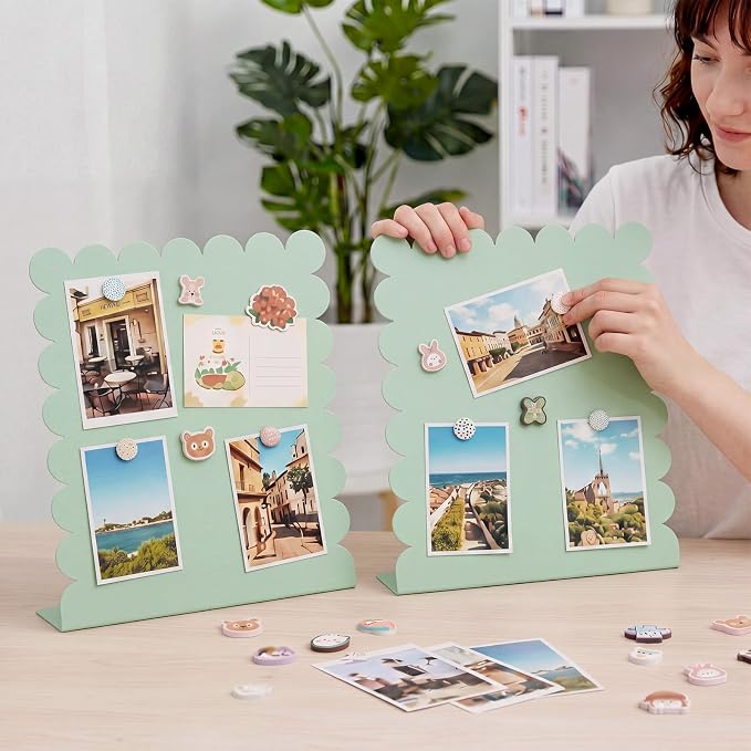 Gueevin 2 Pcs Magnet Board Standing Magnetic Metal Board - Image 4