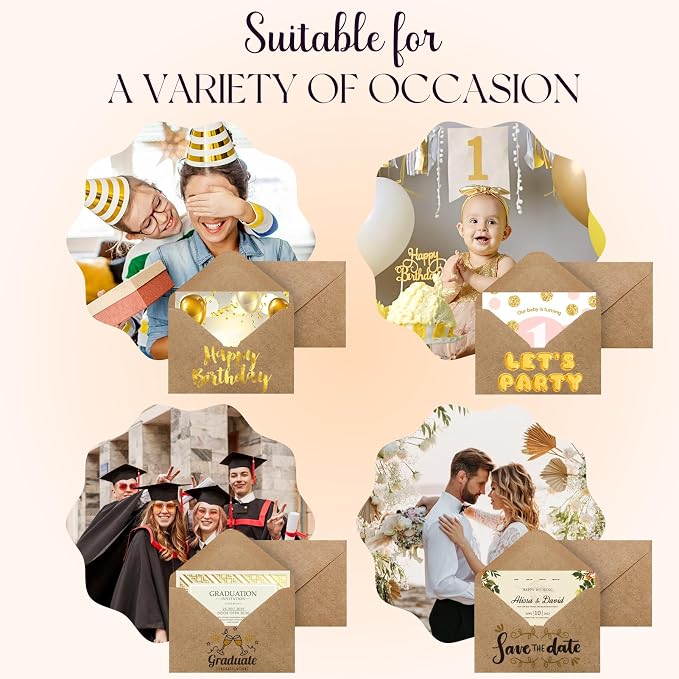 ACSTEP 2400PACK Kraft 5X7 Envelopes, Invitations, Greeting Cards Mailing - Image 3