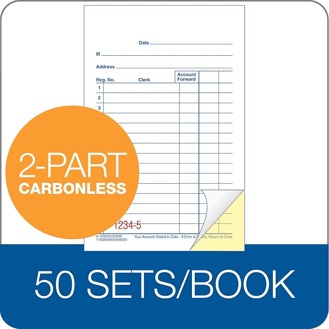 Adams Money Rent Receipt and General Purpose Sales Carbonless Receipt Books - Image 7