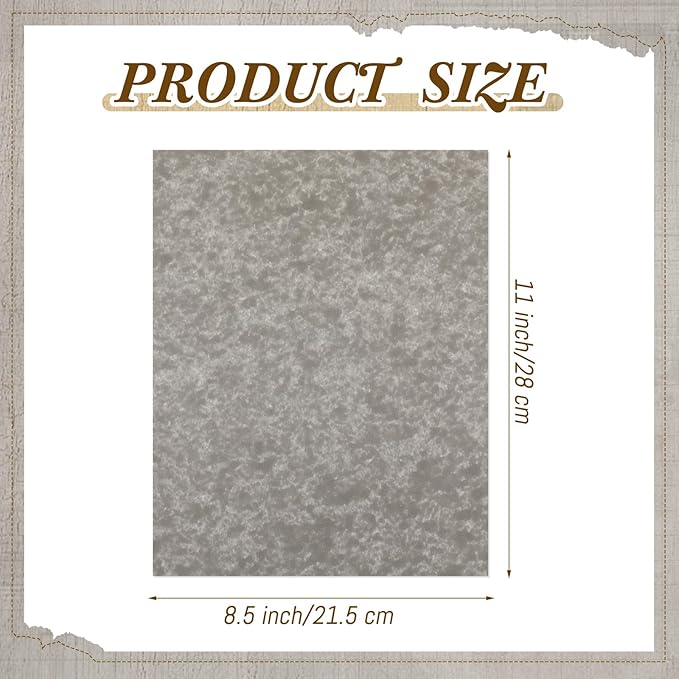 Epakh 200 Pcs Old Age Parchment Paper 8.5 x 11 Inch Standard Letter Vintage Colored Old Parchment Semblance Double Side Printing Paper (Khaki Gray)-DeskLoop Office