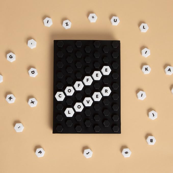 Pearhead Letterboard Composition Notebook, Customizable Silicone Cover Fidget - Image 4