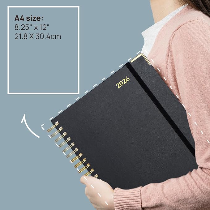 POPRUN 2026 Daily Planner One Page A Day -, Agenda 2026 Hourly Appointment Book - Image 2