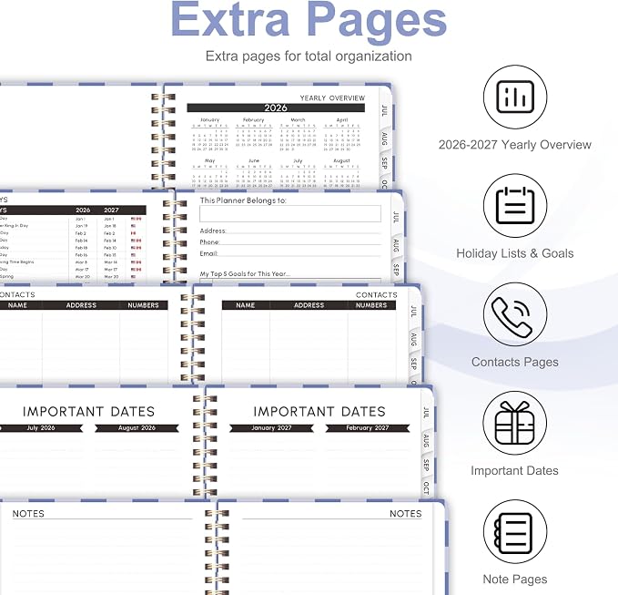 Planner 2026-2027, Weekly and Monthly Academic Year Calendar Planner, July 2026 - Image 5