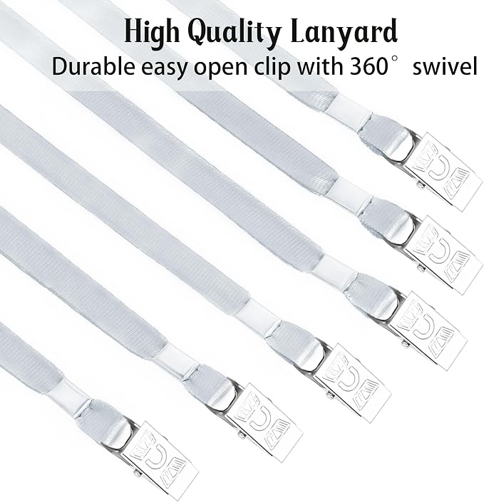 LOCONHA 100 Pack Grey lanyards Lanyards - Image 3