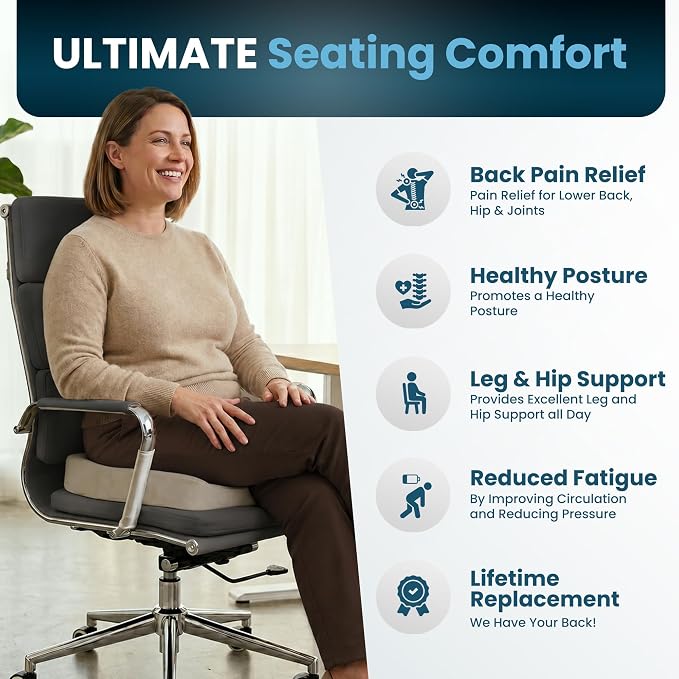 ComfiLife Extra Large Gel & Memory Foam Seat Cushion - Image 7