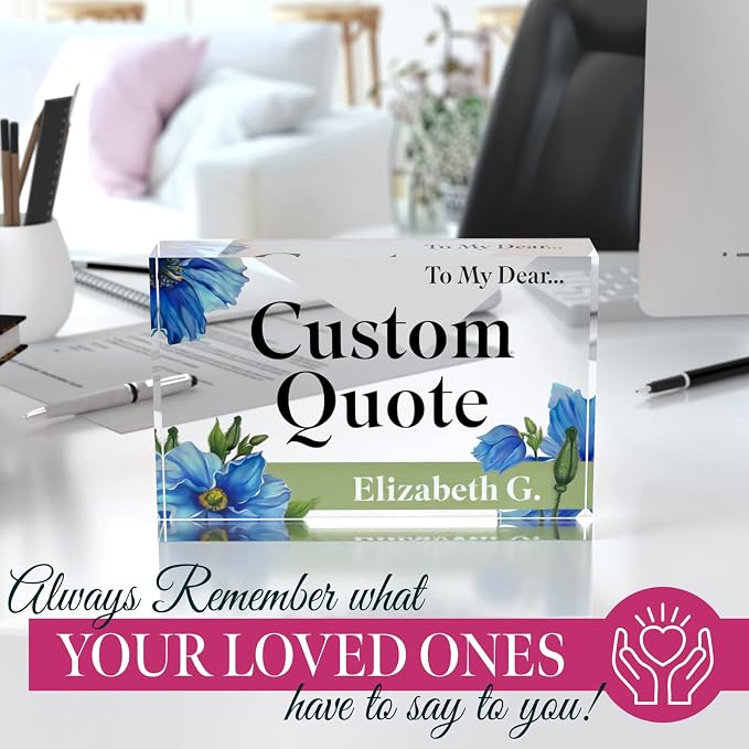 Custom Acrylic Sign Personalized, Custom Desk Name Plate, 18 Styles, - Image 5