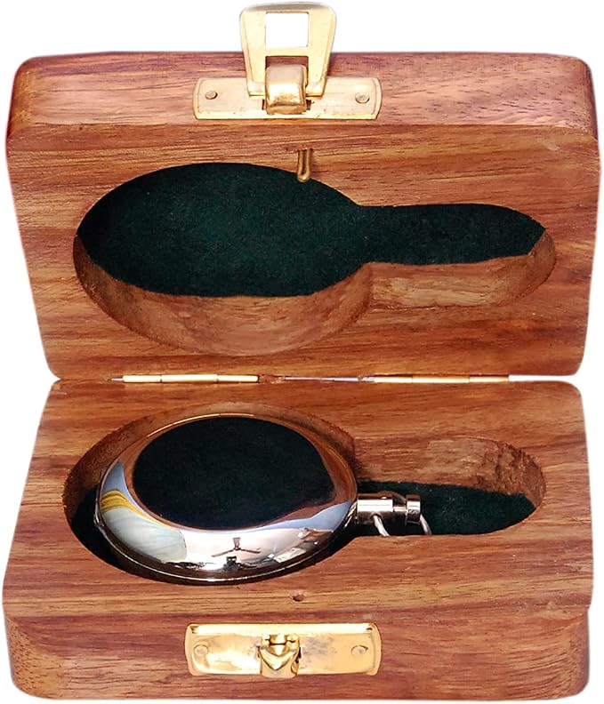 Bazross Brass Nautical Compass - Image 3