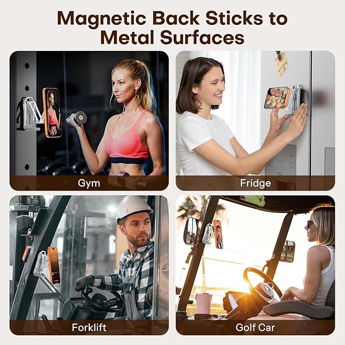OMOTON TP02 360°Rotating for MagSafe Tripod Mount, Adjustable Aluminum Magnetic - Image 4