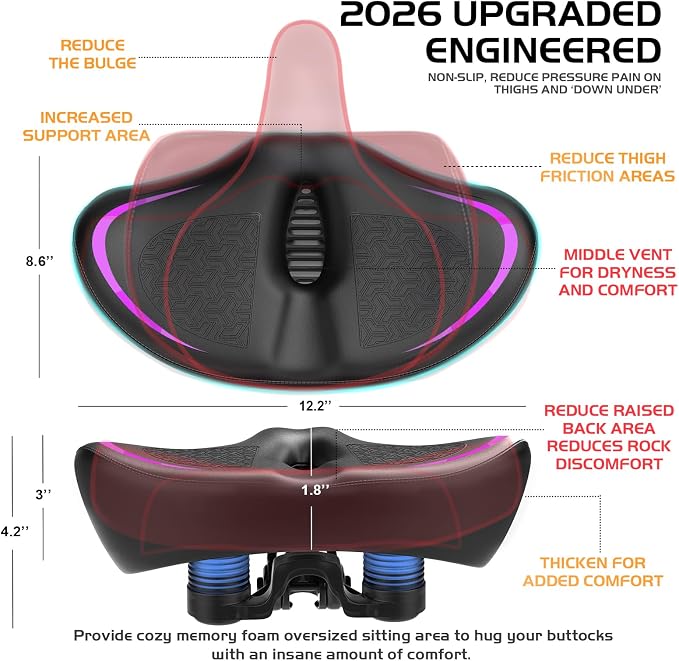 Noseless Bike Seat Cushion for Men & Women - Image 4