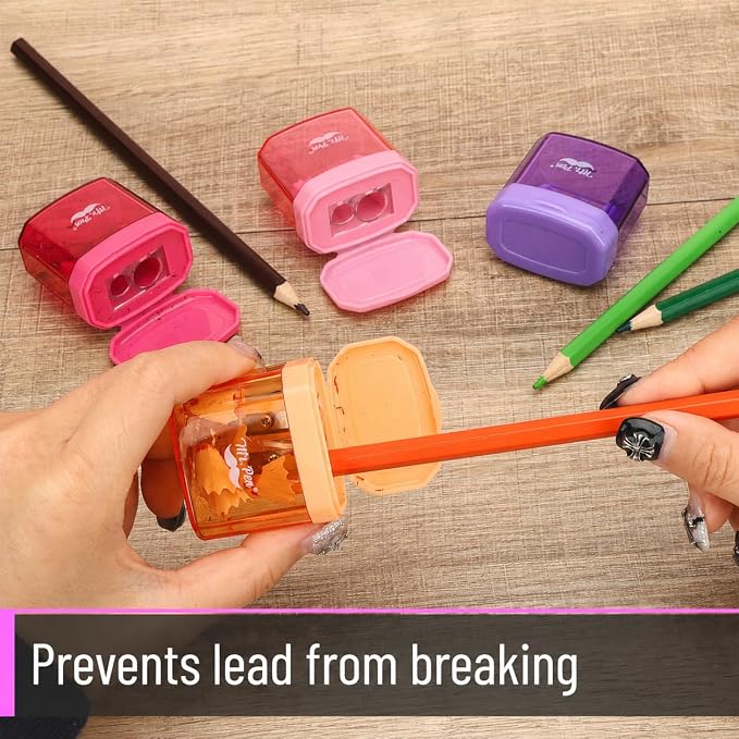 Mr. Pen- Manual Pencil Sharpener, 4 Pack, Dual Holes | Compatible - Image 5