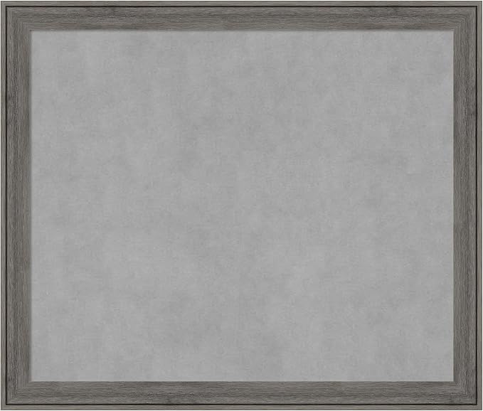Amanti Art Grey Framed Magnetic Board 23x27 Medium Vision Board by AmantiArt
