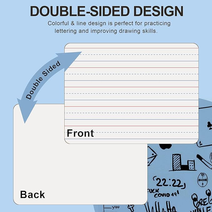 24 Pack Dry Erase Boards, Education Teacher Classroom, Mini Portable Learning - Image 2