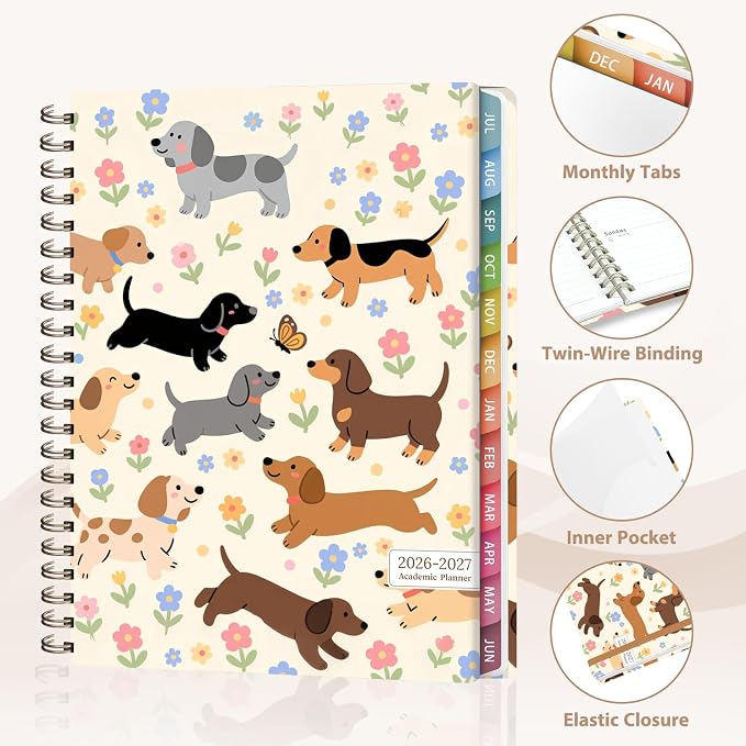 Planner 2026-2027, Weekly and Monthly Academic Year Calendar Planner, July 2026 - Image 4
