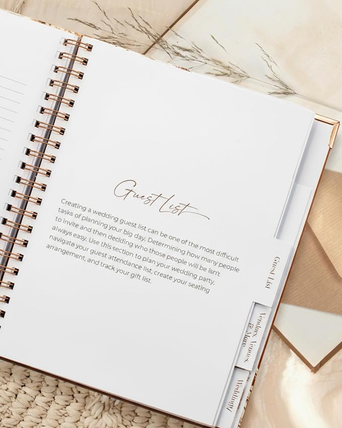 Beautiful Boho Wedding Planner Book and Organizer - Image 7