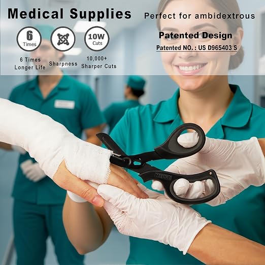 MEUUT 2 Pack Medical Scissors Trauma Shears - Image 3