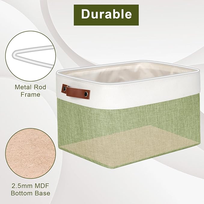 Bagnizer Storage Bins Large Fabric Storage Baskets - Image 4