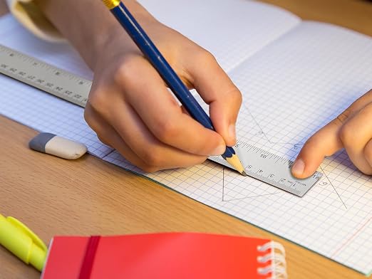 Metal Ruler with Cork Backing, Stainless Steel Rulers 6 Inch 12 Inch Metal - Image 6