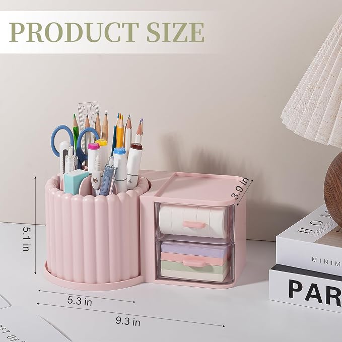 Anyoifax 360° Rotating Pen Holder 7 Slots Desk Organizer - Image 6
