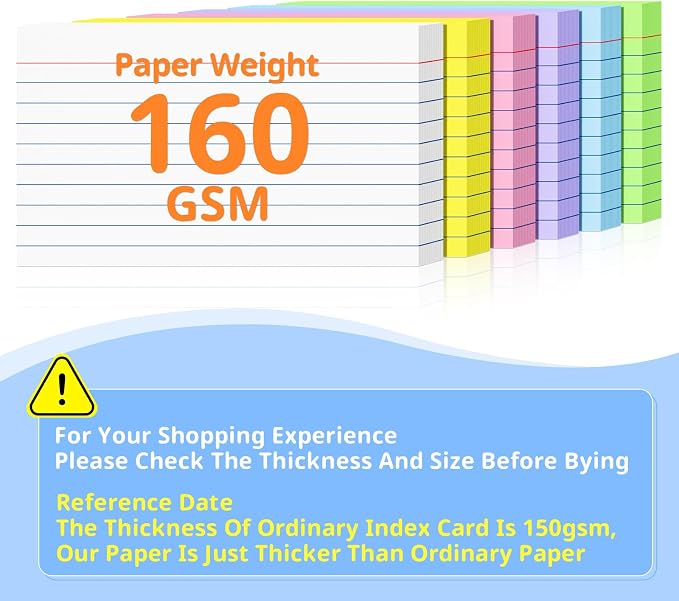Colored Index Cards 3 X 5, Flash Cards - Image 6